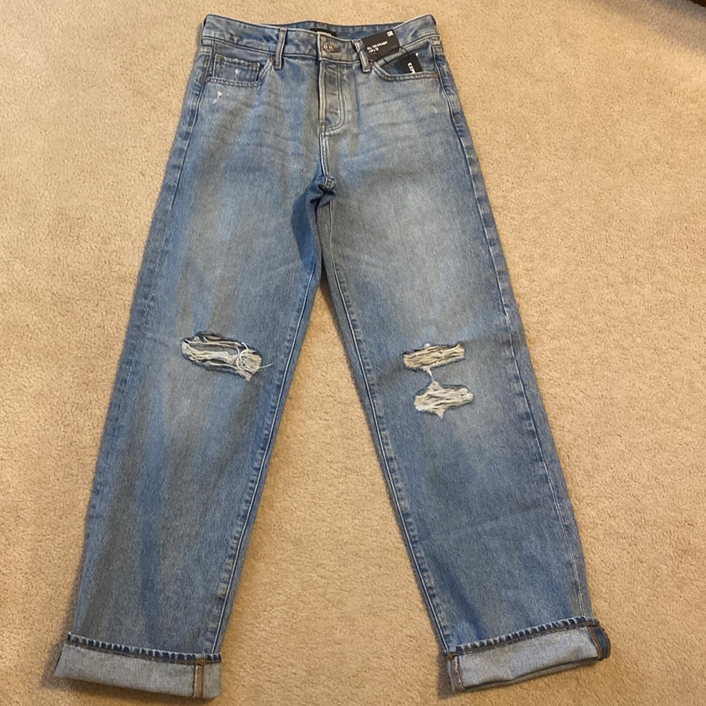 NWT express Relaxed Straight Low Rise Jeans | Size O Regular